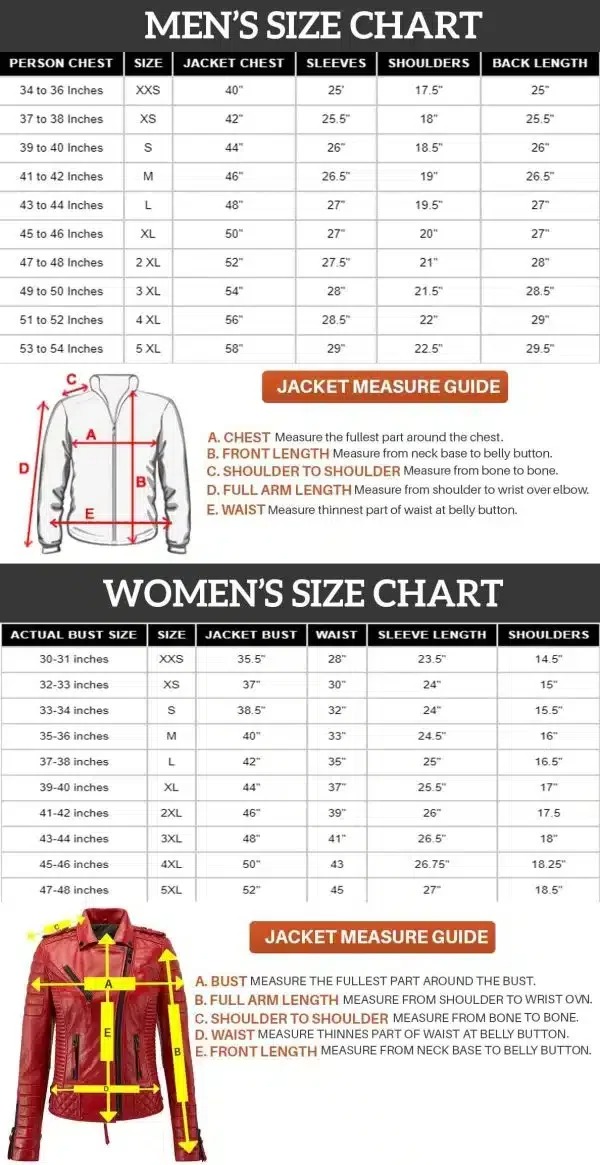 size-guide-01 Top USA Jacket Size Guide